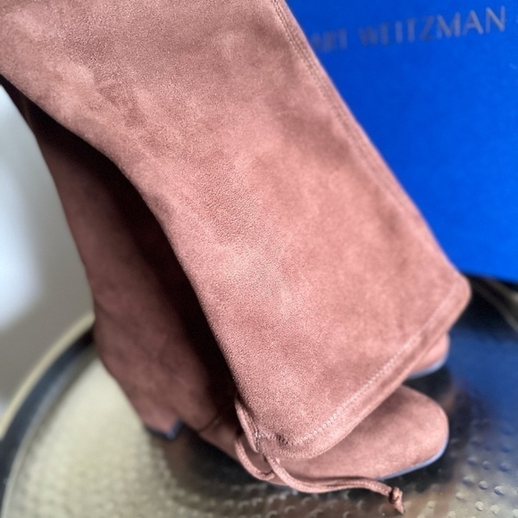Stuart Weitzman Genna 60 Over-The-Knee City Suede Boots - Picture 6 of 9